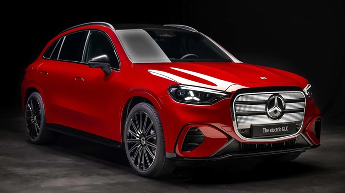 Eine Kofferraumwanne für Mercedes GLC EQ